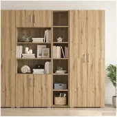 vidaXL Highboard Artisan-Eiche 30 x 41 x 185 cm Holzwerkstoff