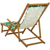 vidaXL Klappbare Sonnenliege 2 pcs 3 Position Massives Eukalyptus Holz