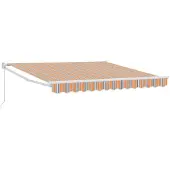 vidaXL Ausziehbare Markise Mehrfarbig 350 x 250 cm