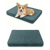 FORTISLINE Hundebett Hundekissen Hundematte Cord 45X65X8 Cm Türkis