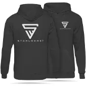 Stahlwerk Hoodie Schwarz Kapuzen-Pullover Grösse XXXL 100% Baumwolle