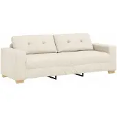 vidaXL Sofa 3-Sitzer Leinen 180 cm