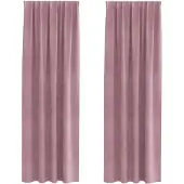 vidaXL Verdunkelungsvorhänge 2 pcs Dunkelrosa 140 x 260 cm Samt