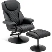 MCombo Relaxsessel Fernsehsessel Drehsessel mit Fußhocker 360° drehbar 9022