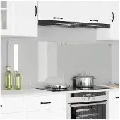 vidaXL Küchenrückwand 2 pcs Transparent 80 x 60 cm Gehärtetes Glas
