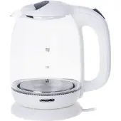 Mesko Home MS_1302W, 1,7 l, 2200 W, Transparent, Weiß, Glas, Wasserstandsanzeige, Überhitzungsschutz
