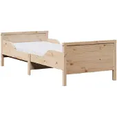 vidaXL Bettrahmen mit ausziehbarem Matratze Braun 80 x 200 cm