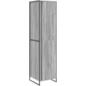 vidaXL Warderobe Graues Sonoma 50 x 50 x 200 cm Holzwerkstoff