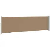 vidaXL Ausziehbare Seitenmarkise 117 x 500 cm Polyester Rechtwinklig