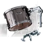 Pearl EXX 10 x 7-Add-On-Tom-Pack mit TH70S und ADP-20 Smokey Chrome