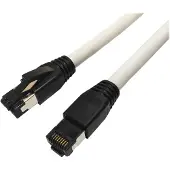 Microconnect MC-SFTP8010W, 10 m, Cat8.1, S/FTP (S-STP), RJ-45, RJ-45, Weiß