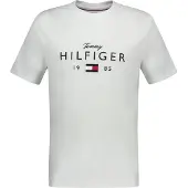 Tommy Hilfiger Logo Graphic Jersey Crew Neck T-shirt White Größe: L | Bedruckte T-Shirts Outlet | Herren | Weiß