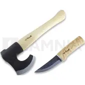 Roselli Allround-Axt kurz + Jagdmesser, Geschenkbox