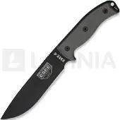 ESEE Model 6, black/black, tan plastic sheath