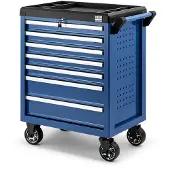 HBM gefüllter Werkzeugwagen, 154-teilig, blau