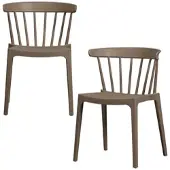 Gardenson Gartenstuhl-Set Bliss Braun