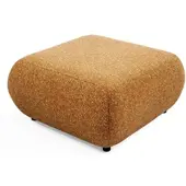 Masseno POLSTERHOCKER DELTA Modern Sitzhocker, Fußhocker Braun