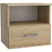 Masseno NACHTTISCH NOCTA 48/50/35 cm Sonoma Eiche