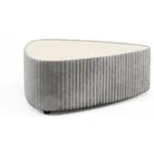 Masseno Polster-Couchtisch LINEO 89 cm Kaffetisch für Wohnzimmer Sofatisch Wohnzimmertisch Grau