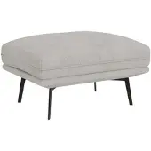 S-Style Möbel HOCKER Loris Grau Samt