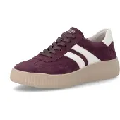 Remonte Damen-Sneaker Brombeer-Bordeaux-Rot-Weiß, Farbe:rot, EU Größe:42