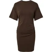 Pieces Pcalli Midikleid | Braun | L