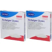 Sorbalgon Classic 10x10 cm Calciumalginat-Kompr. x2 2x10 St Verband