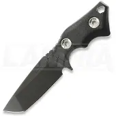 1881 Knifeworks Micro Tanto Messer, Black G-10