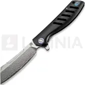 Artisan Cutlery Tomahawk Framelock Damascus Small Taschenmesser, schwarz