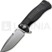 Lionsteel SR-11 Aluminum satin Taschenmesser, schwarz