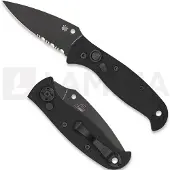 Spyderco Autonomy 2 Taschenmesser, schwarz, Wellenschliff