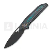 Bestech Senu - PVD - Titanium w/Camo CF Taschenmesser