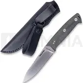 RealSteel Black Thorn Green Micarta Satin with titanium bolster Messer