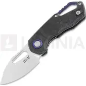 MKM Knives Isonzo M390 Clip Point Taschenmesser, marble carbon fiber