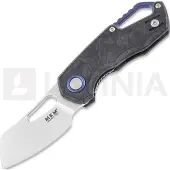 MKM Knives Isonzo M390 Cleaver Taschenmesser, marble carbon fiber