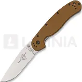 Ontario RAT-1 Taschenmesser, braun/satin