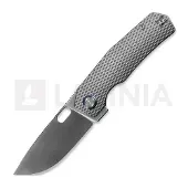 Kunwu Knives Tao III - Satin - Titanium Taschenmesser, Diamond Texture