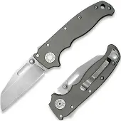 Demko Knives AD 20.5 Smooth Titanium 20CV Taschenmesser, Shark Foot