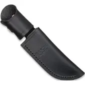 Buck Belt Sheath Black Leather