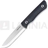 RealSteel Bushcraft Plus II Scandi Messer, Black G-10, Satin