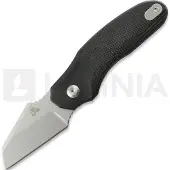 Twisted Assisted Fortis Sheepfoot Taschenmesser, Black Micarta, Stonewash
