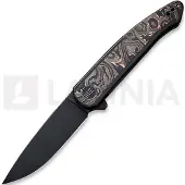 We Knife Smooth Sentinel Copper Foil CF Inlay Taschenmesser