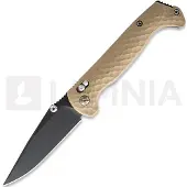Toor Dropwing Taschenmesser, Coyote Tan G-10, Black Gun-Kote