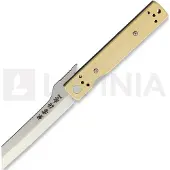 Kanetsune Brushed Brass Linerlock Taschenmesser