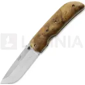 Teuvo Sorvari Kääntöveitsi Taschenmesser, Juuripahka/Titaani, Sandvik 12C27