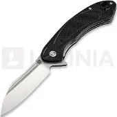 Artisan Immortal Linerlock D2 Taschenmesser, black textured