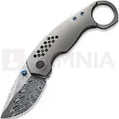 We Knife Envisage Damasteel, Gray Titanium