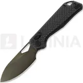 Kunwu Knives Pulsar - DLC - Carbon Fiber Taschenmesser, schwarz
