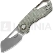 MKM Knives Isonzo M390 Cleaver Taschenmesser, green canvas micarta