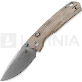 Vosteed Psyop 299 - Stonewash - Norplex UltreX Micarta Taschenmesser, natural